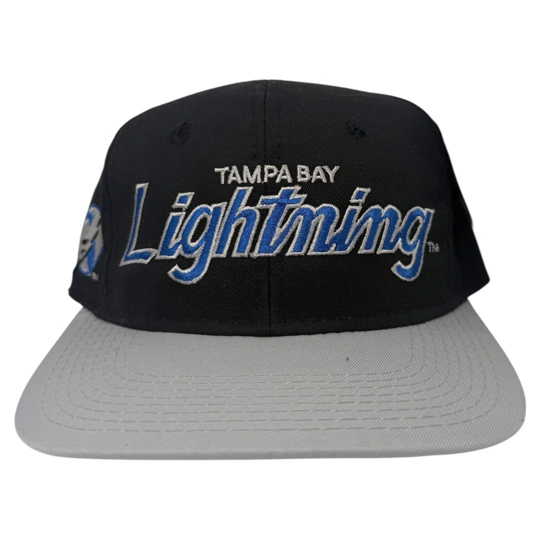 Vintage Tampa Bay Lighting Sports Specialties Script Snapback