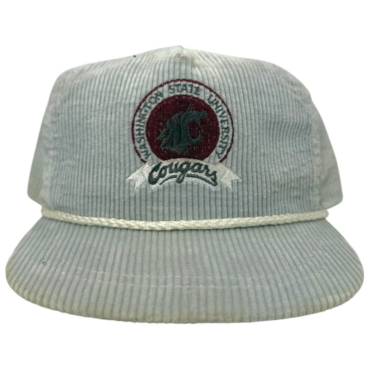 Vintage Washington State University Corduroy Buckle Hat