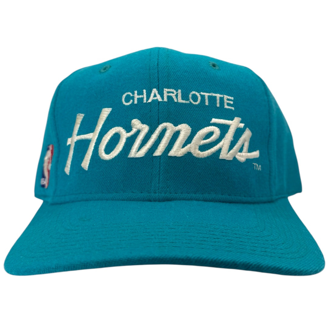 Vintage Charlotte Hornets Sports Specialties Script Snapback