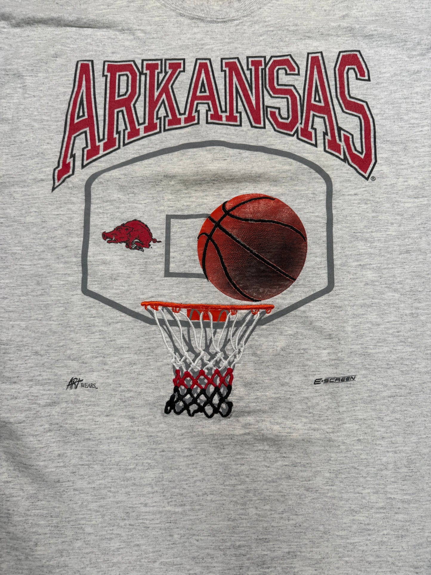 Vintage Arkansas Razorbacks Basketball Tee