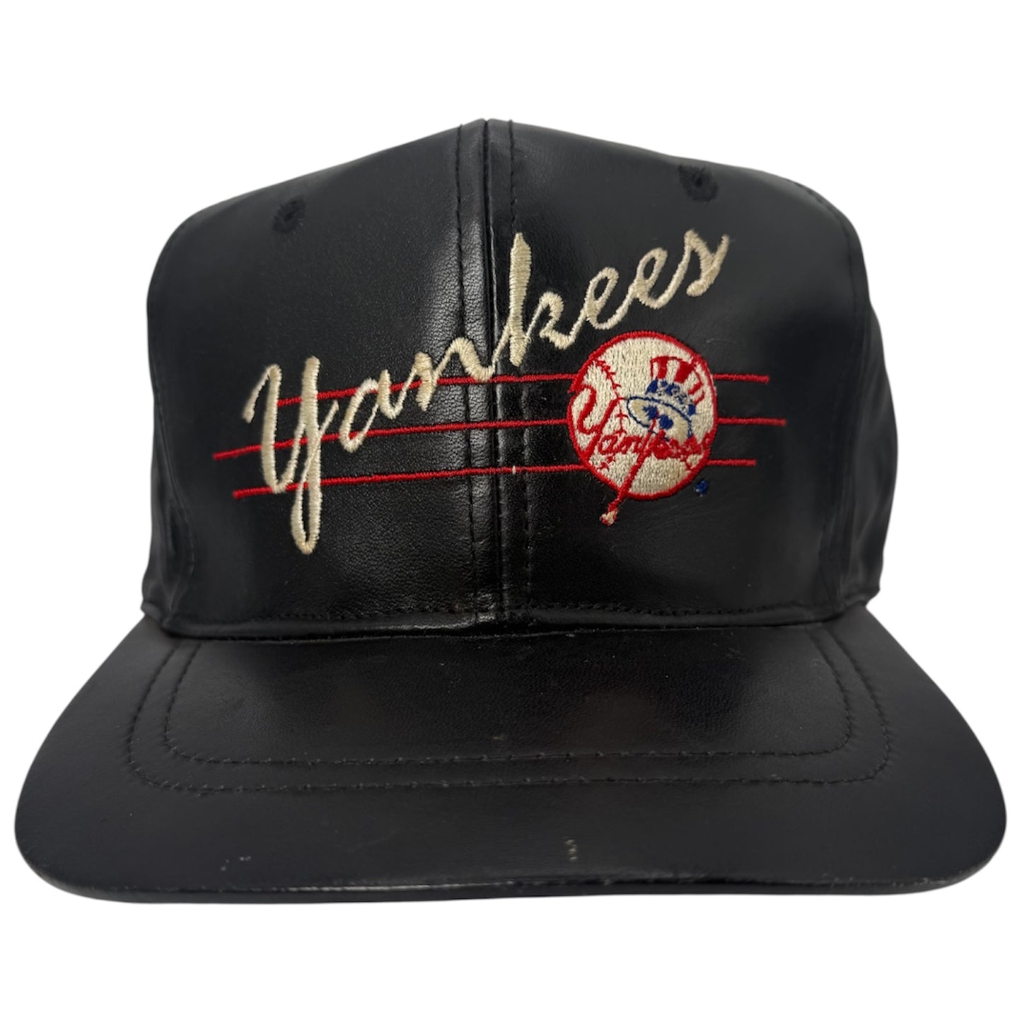 Vintage New York Yankees Leather Strapback
