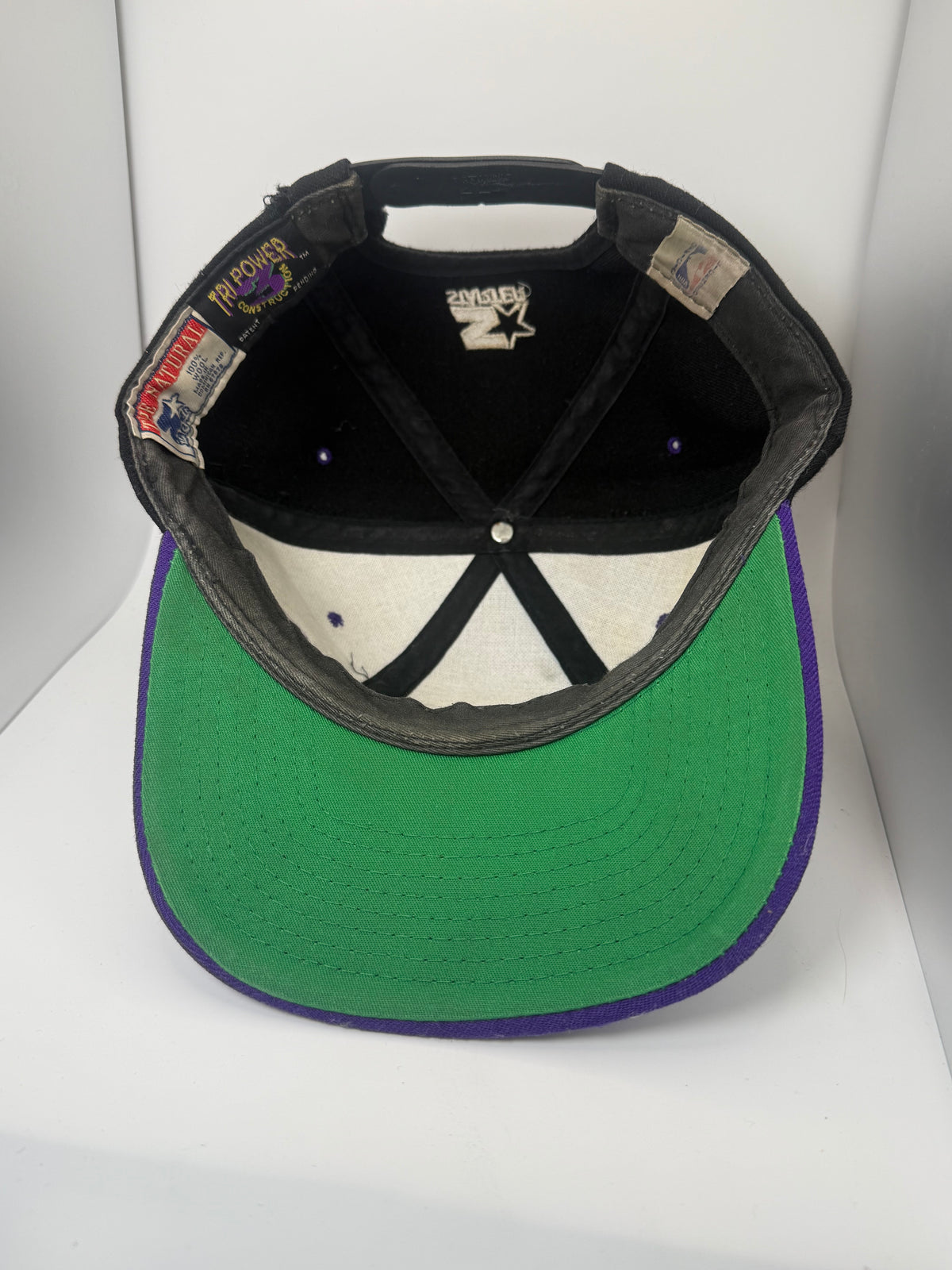 Vintage Toronto Raptors Starter Tri Panel Snapback