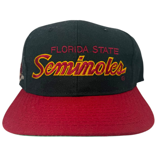 Vintage Florida State University Seminoles Sports Specialties Script Snapback