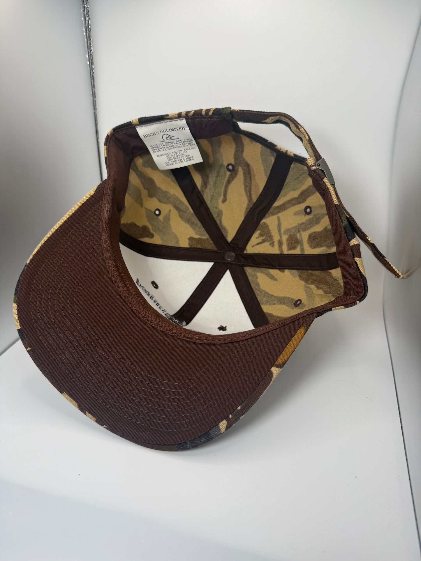 Vintage Ducks Unlimited Camo Buckle Hat