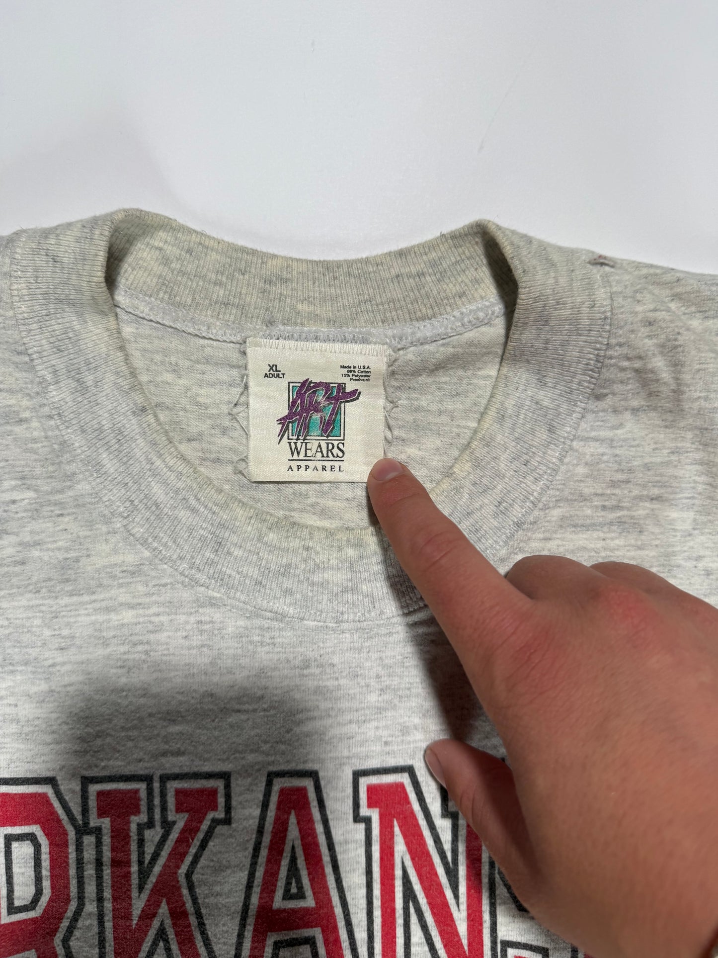 Vintage Arkansas Razorbacks Basketball Tee
