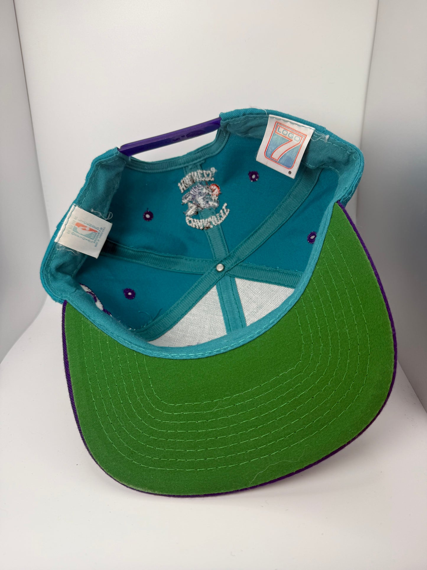 Vintage Charlotte Hornets Logo 7 Wrap Snapback