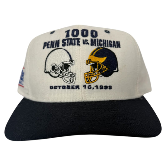 Vintage Penn State vs Michigan Football Snapback