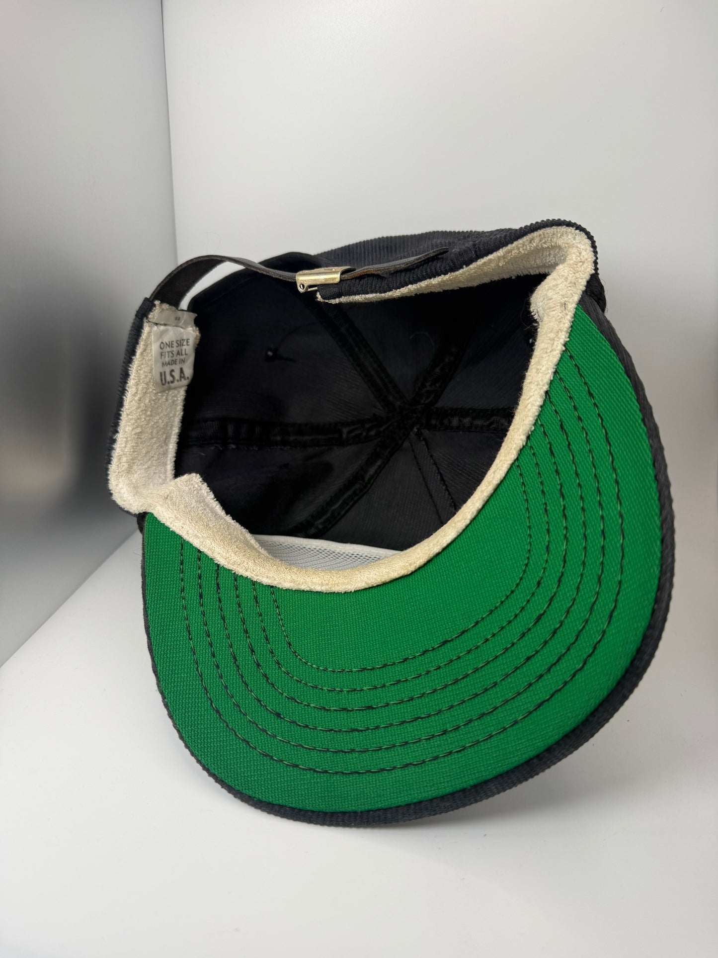 Vintage Jim Head Racing Corduroy Buckle Hat