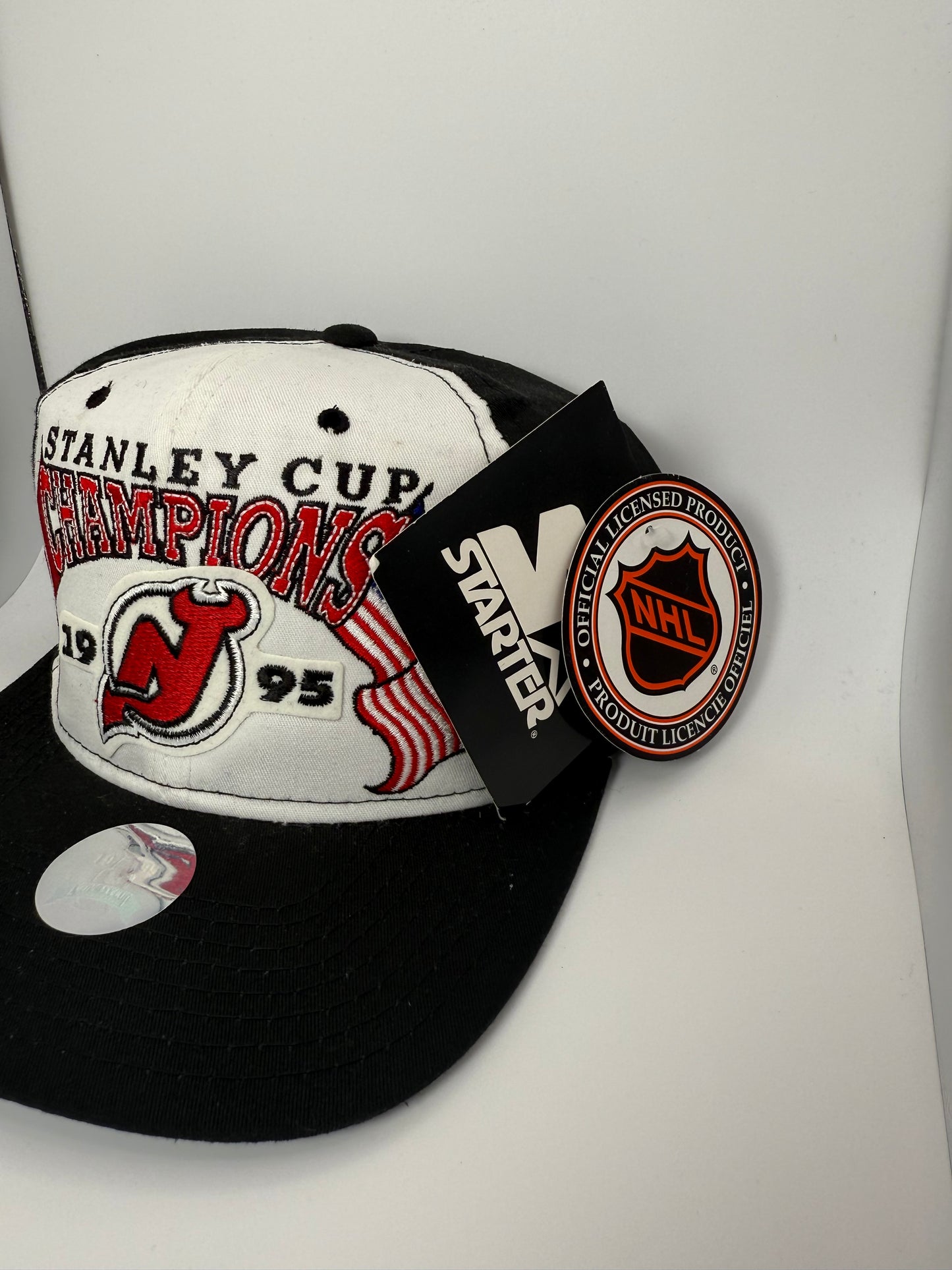 Vintage New Jersey Devils 1995 Stanley Cup Champions Starter Snapback