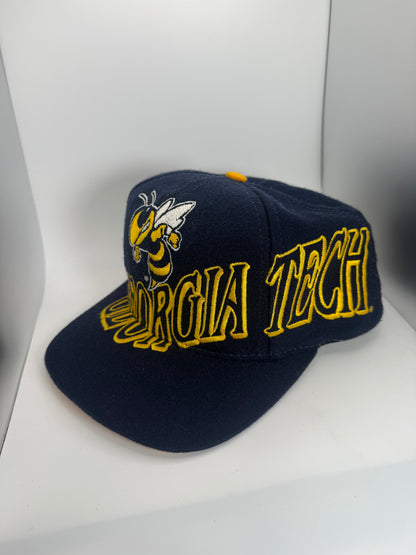 Vintage Georgia Tech Yellow Jackets Big Logo Text The game Snapback