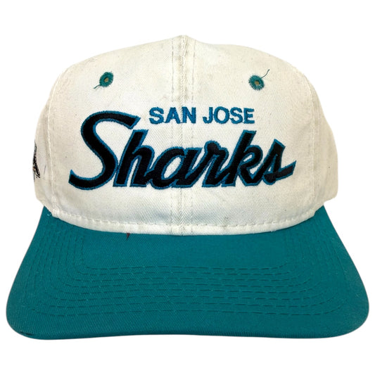 Vintage San Jose Sharks Sports Specialties Script Snapback