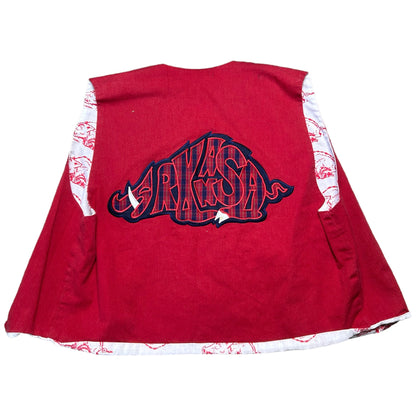 Vintage Arkansas Razorbacks Reversible Vest