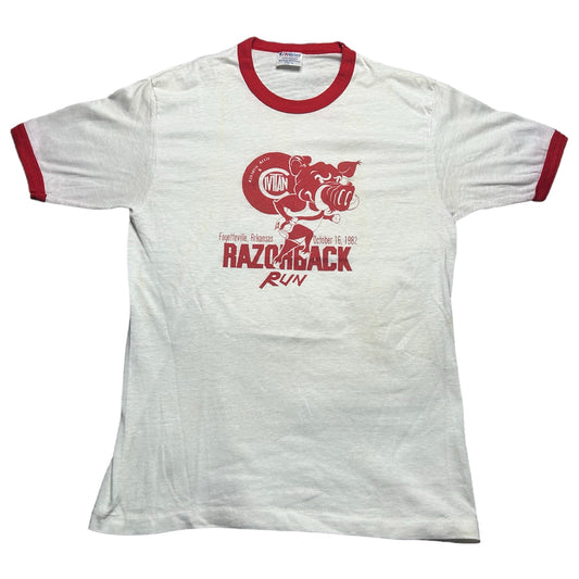 Vintage 1982 Razorback Run Ringer Shirt