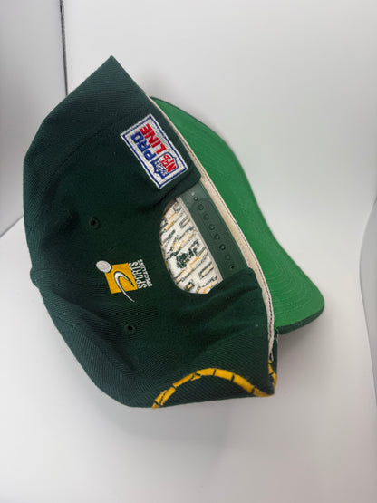 Vintage Green Bay Packers Sports Specialties Grid Snapback