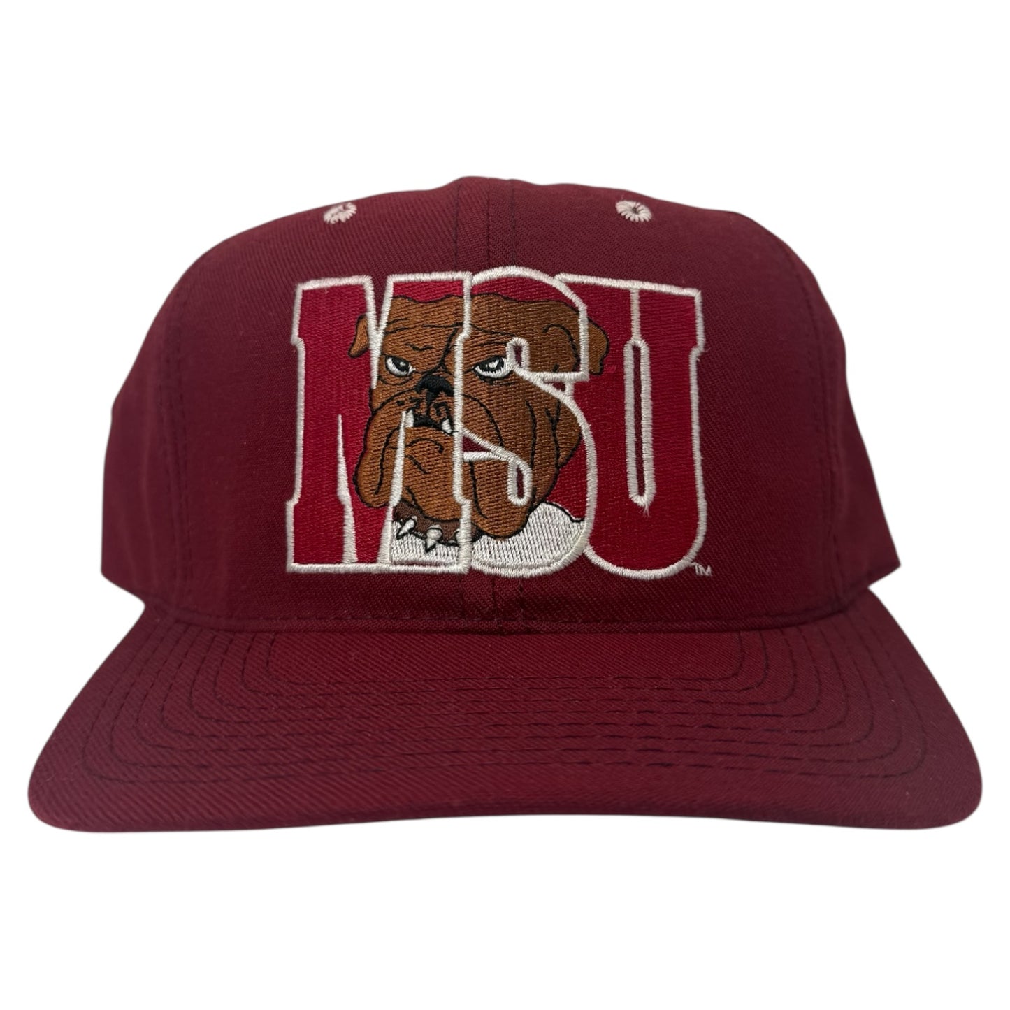 Vintage Mississippi State University Bulldogs Fitted Hat