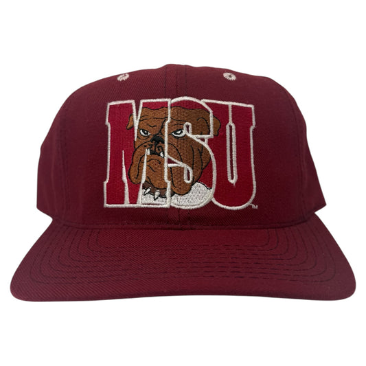 Vintage Mississippi State University Bulldogs Fitted Hat