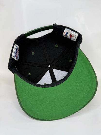 Vintage Green Bay Packers Logo Athletic Sharktooth Black Dome Snapback