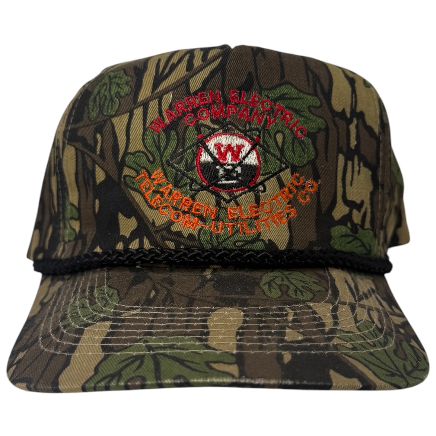 Vintage Camo Warren Electric Company Snapback