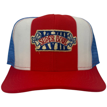 Vintage Super Bowl XVIII AJD Trucker Snapback