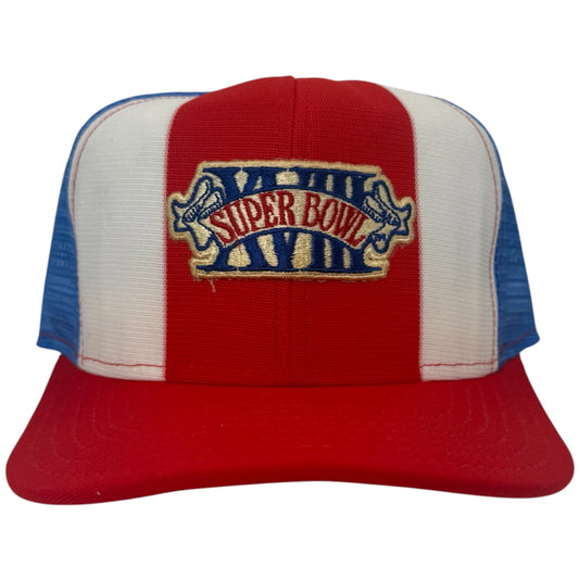 Vintage Super Bowl XVIII AJD Trucker Snapback