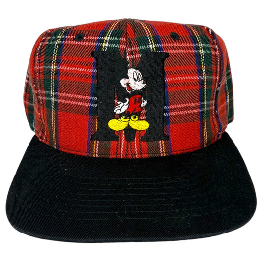 Vintage Mickey Mouse Plaid Snapback