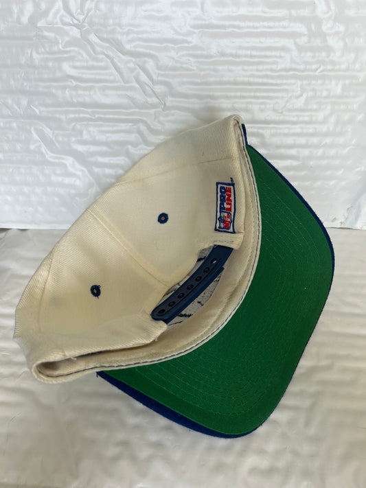 Dallas Cowboys NFL FOOTBALL LOGO ATHLETIC GRID VINTAGE 1990s Adjustable Cap  Hat!