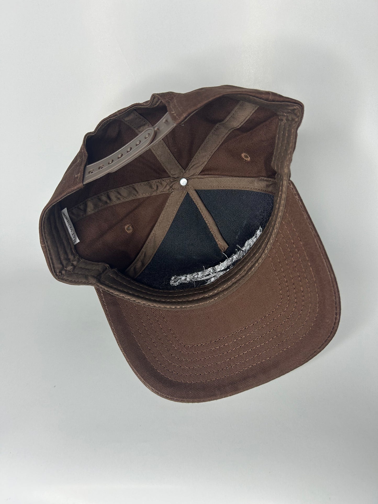 Brown Backwards Hat Co Snapback