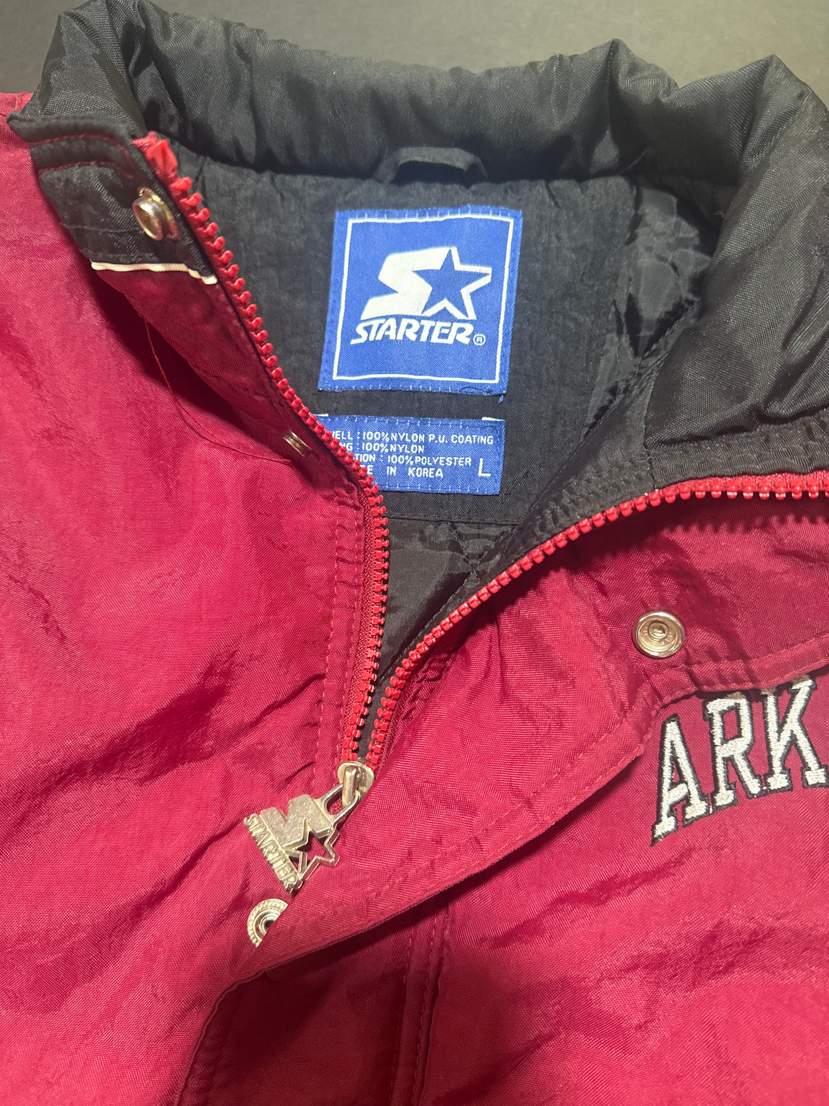 Vintage Arkansas Razorbacks Starter Jacket