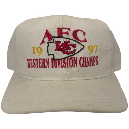 Vintage Kansas City Chiefs 1997 AFC Western Division Champs Starter Snapback