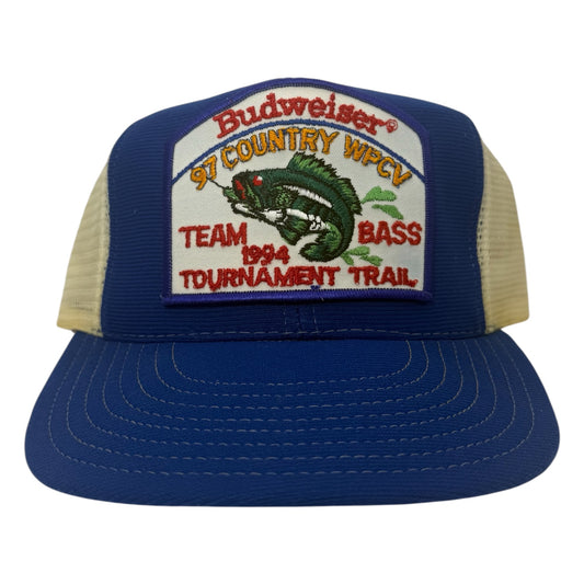 Vintage 1994 Budweiser Bass Tournament Snapback
