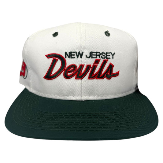 Vintage New Jersey Devils Sports Specialties Script Snapback
