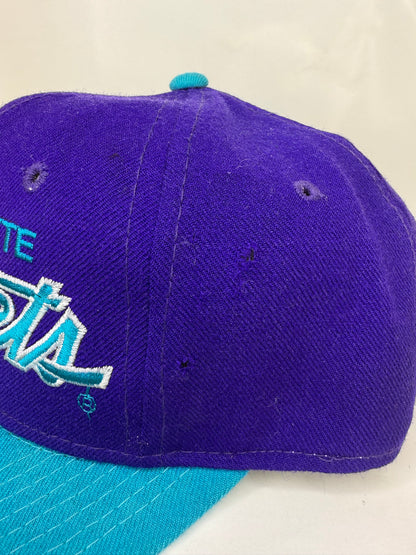 Vintage Charlotte Hornets Sports Specialties Script Fitted Hat