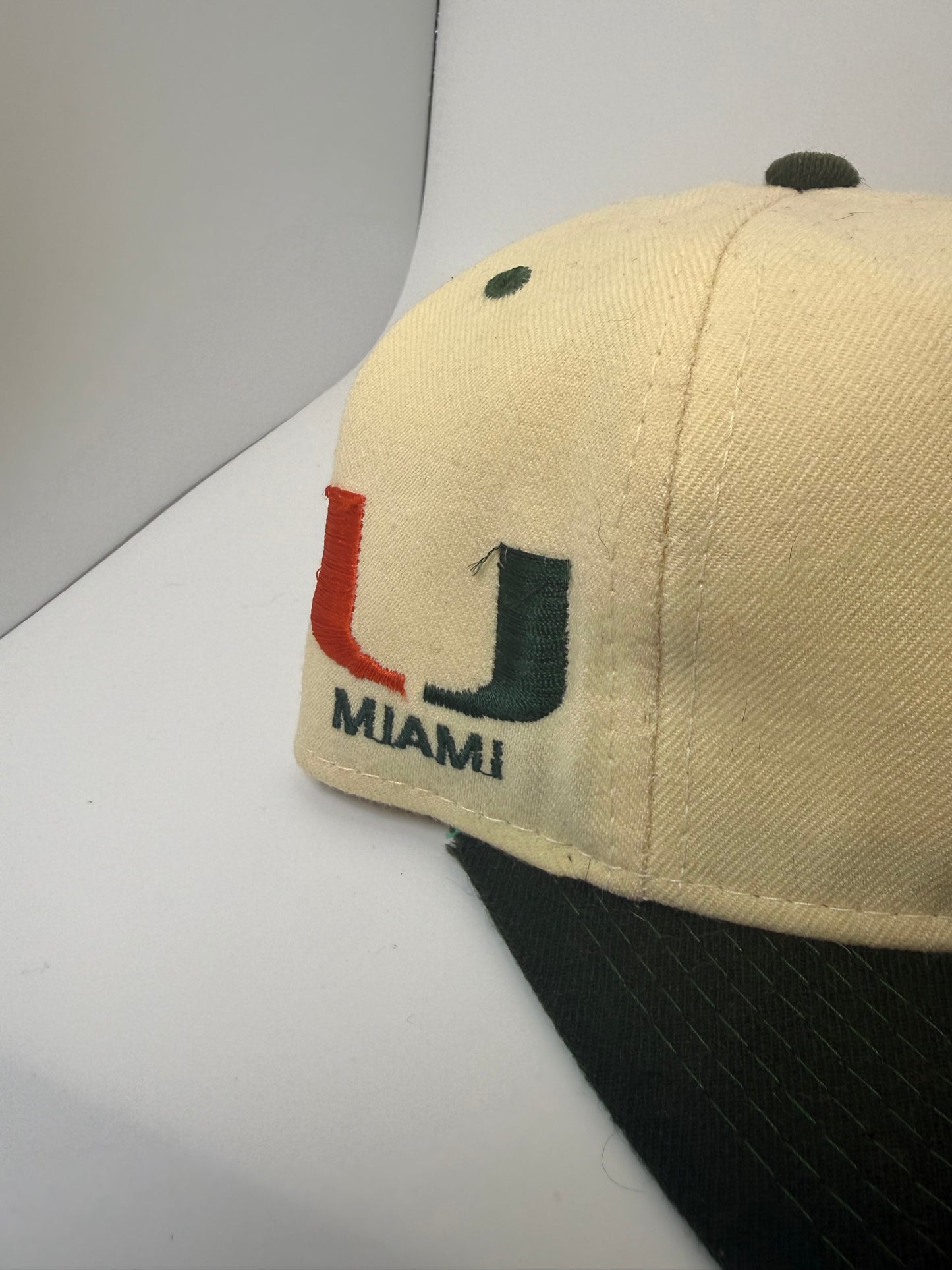 Vintage Miami Hurricanes Sports Specialties Back Script Fitted Hat