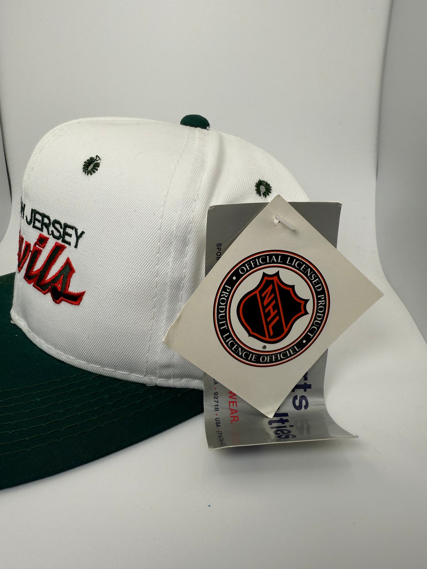 Vintage New Jersey Devils Sports Specialties Script Snapback