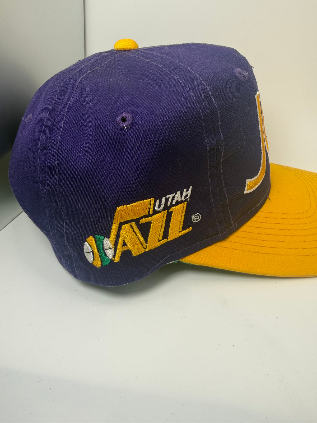 Vintage Utah Jazz Sports Specialties Script Snapback