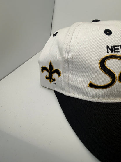 Vintage New Orleans Saints Sports Specialties Script Snapback