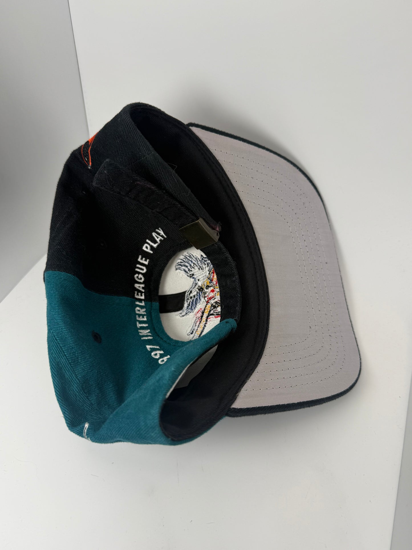 Vintage 1997 Florida Marlins x Baltimore Oriels American National League Buckle Hat