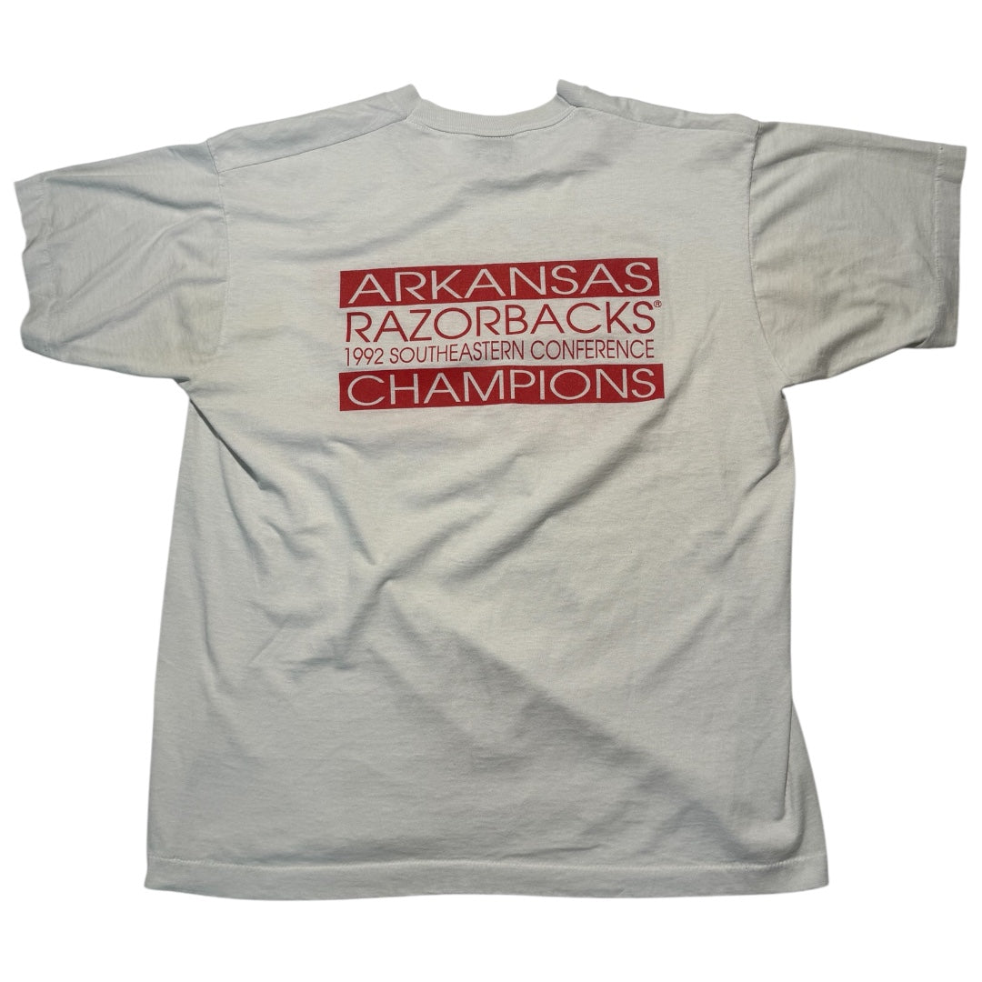 Vintage 1992 Arkansas Razorbacks Hog Ball Tee