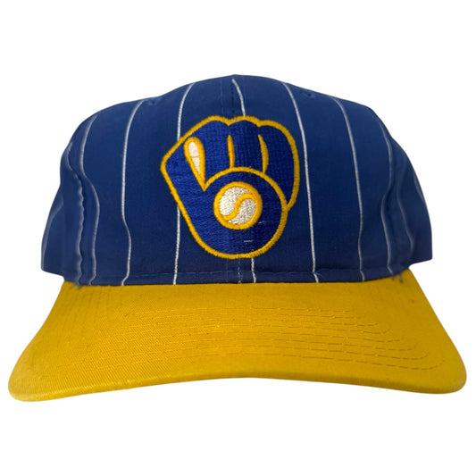 Vintage Milwaukee Brewers Pinstripe Starter Snapback