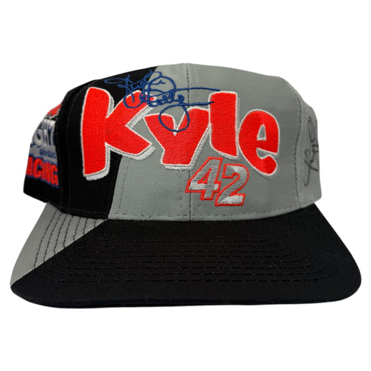 Vintage Autographed Kyle Petty NASCAR Snapback