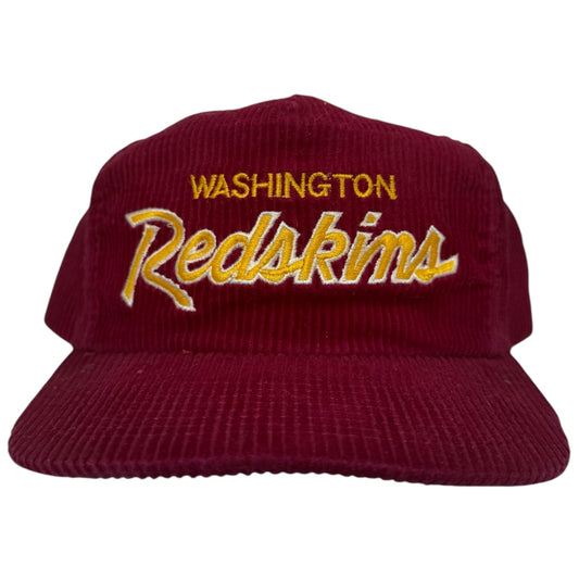 Vintage Washington Redskins Corduroy Sports Specialties Script Hat