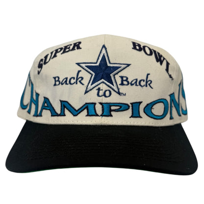 Vintage Dallas Cowboys Back to Back Champions Snapback