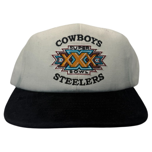 Vintage Super Bowl XX Snapback Dallas Cowboys vs Pittsburgh Steelers