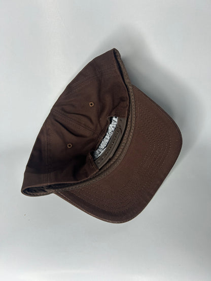 Brown Backwards Hat Co Snapback