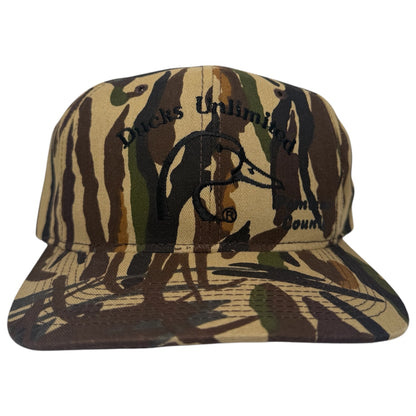 Vintage Ducks Unlimited Camo Buckle Hat