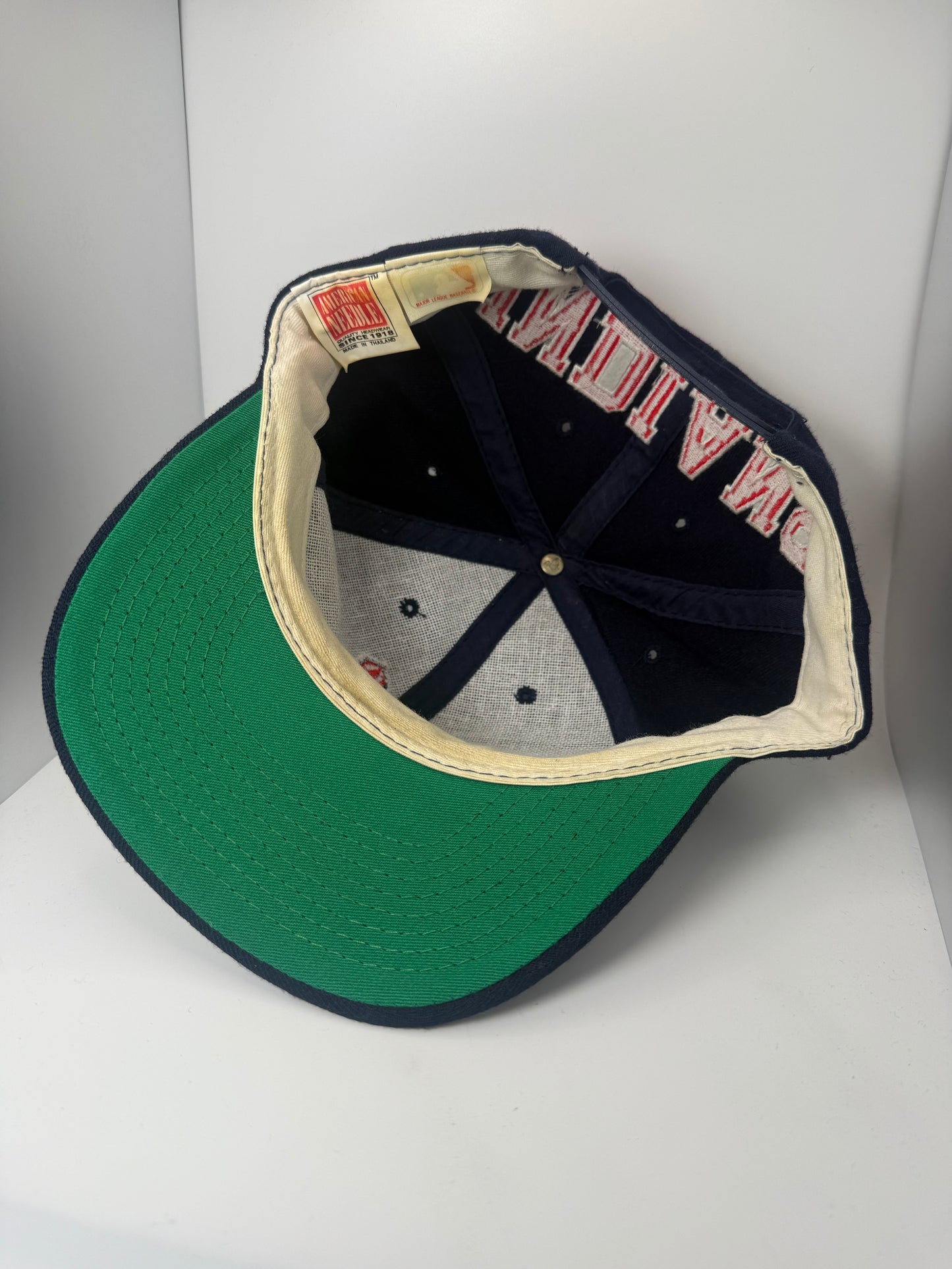 Vintage Cleveland Indians American Needle Blockhead Snapback