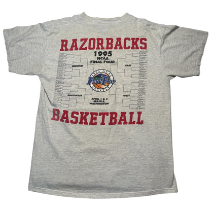 Vintage 1995 Arkansas Razorbacks Final Four Tee