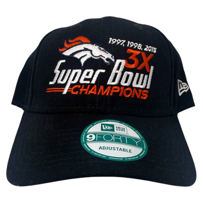 Denver Broncos 3X Super Bowl Champions Strapback
