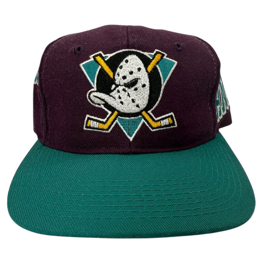 Vintage Anaheim Mighty Ducks Sports Specialties Side Wave Snapback