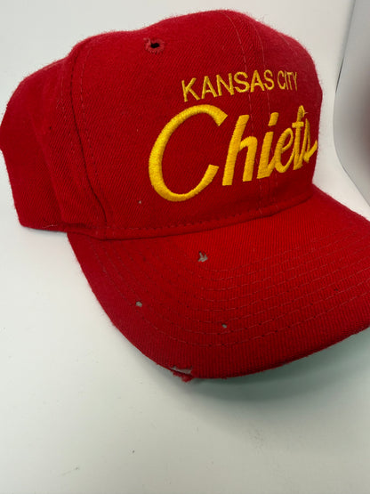 Vintage Kansas City Chiefs Sports Specialties Script Snapback
